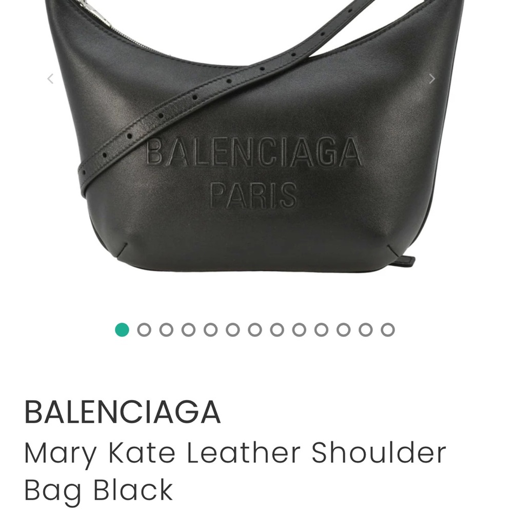 Balenciaga Black Leather Shoulder Bag